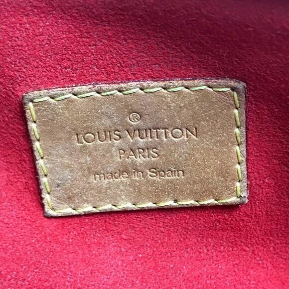 LOUIS VUITTON M41175 Monogram Pallas 2WAY Hand Bag MonogramCanvas Brown/Red - Picture 16 of 16